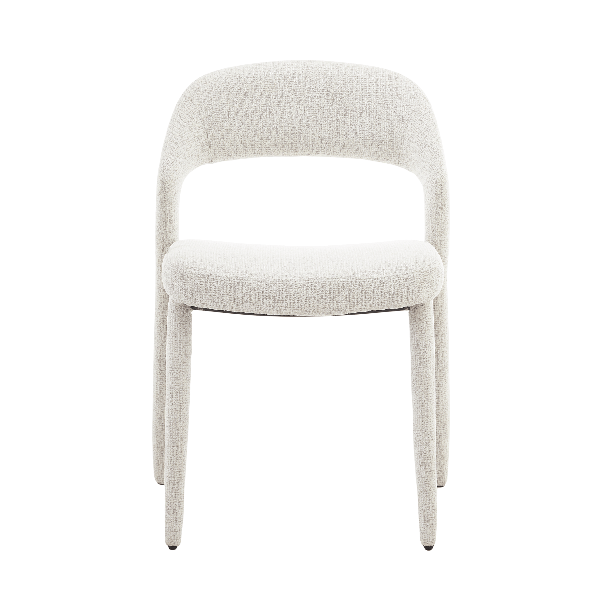 Akira | Modern Stone Beige Fabric Dining Chairs | Set Of 2 | Stone