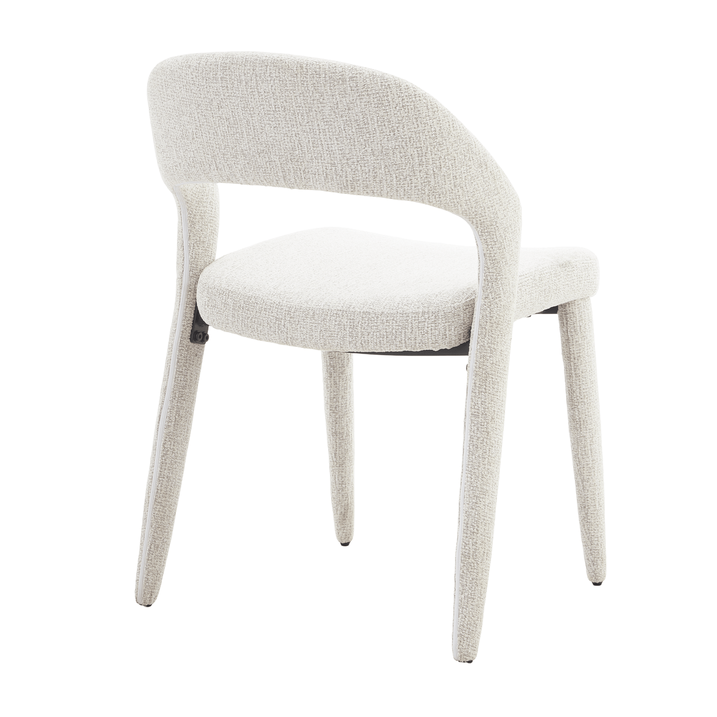 Akira | Modern Stone Beige Fabric Dining Chairs | Set Of 2 | Stone