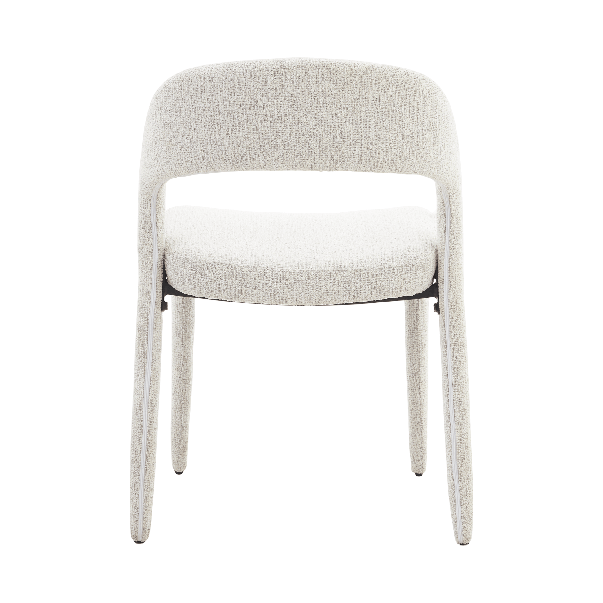 Akira | Modern Stone Beige Fabric Dining Chairs | Set Of 2 | Stone
