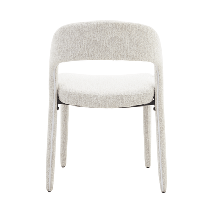 Akira | Modern Stone Beige Fabric Dining Chairs | Set Of 2 | Stone