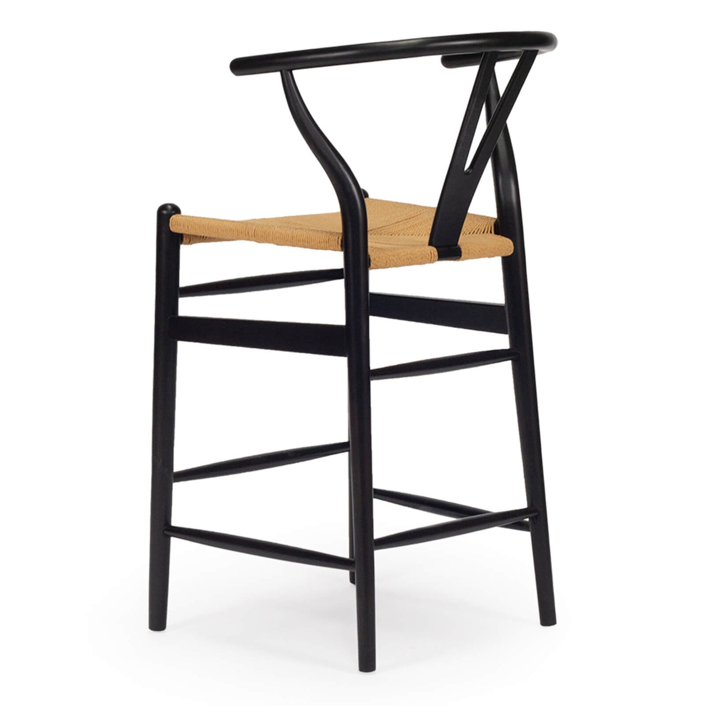 Aldgate Scandinavian Coastal Wooden Bar Stools | Black