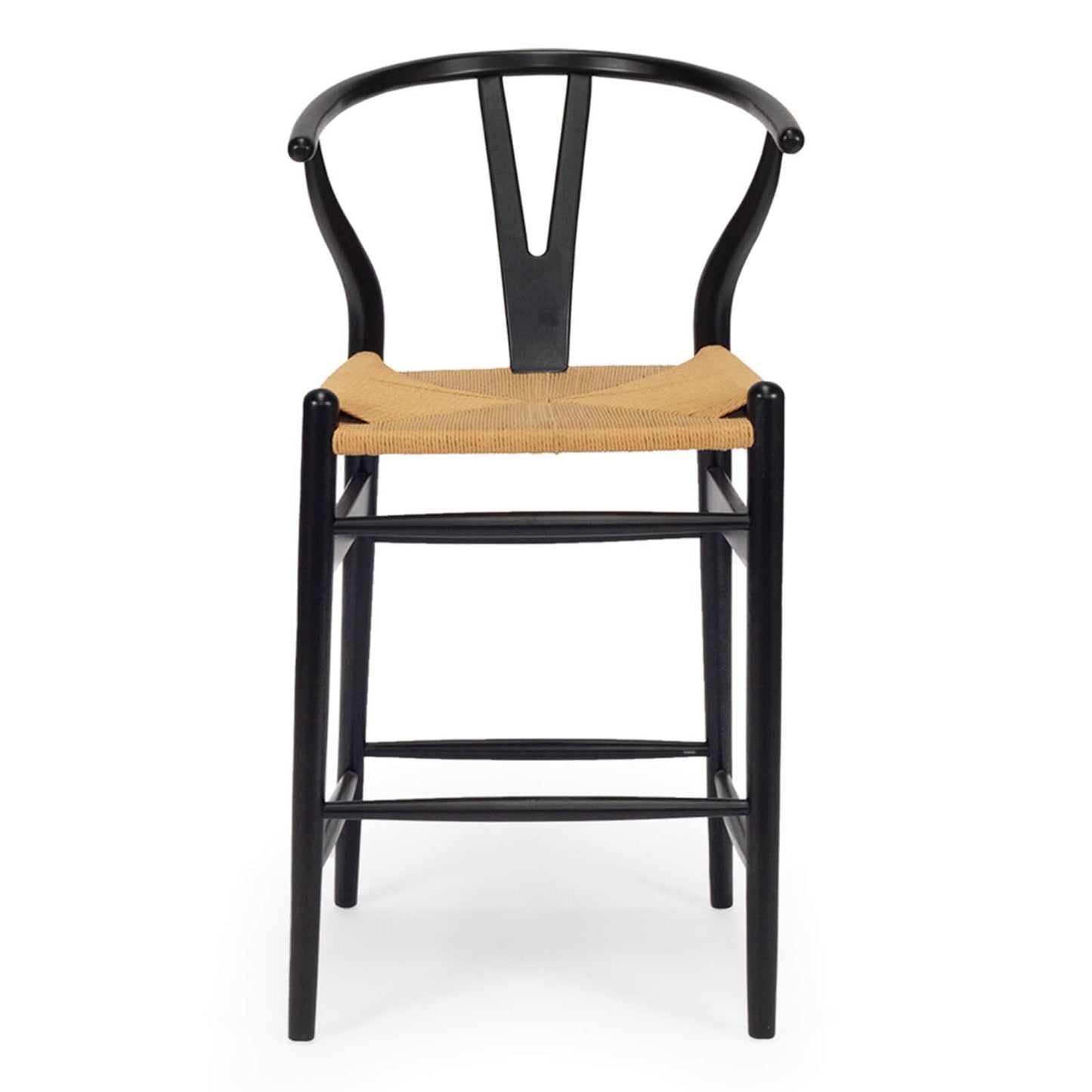 Aldgate Scandinavian Coastal Wooden Bar Stools | Black