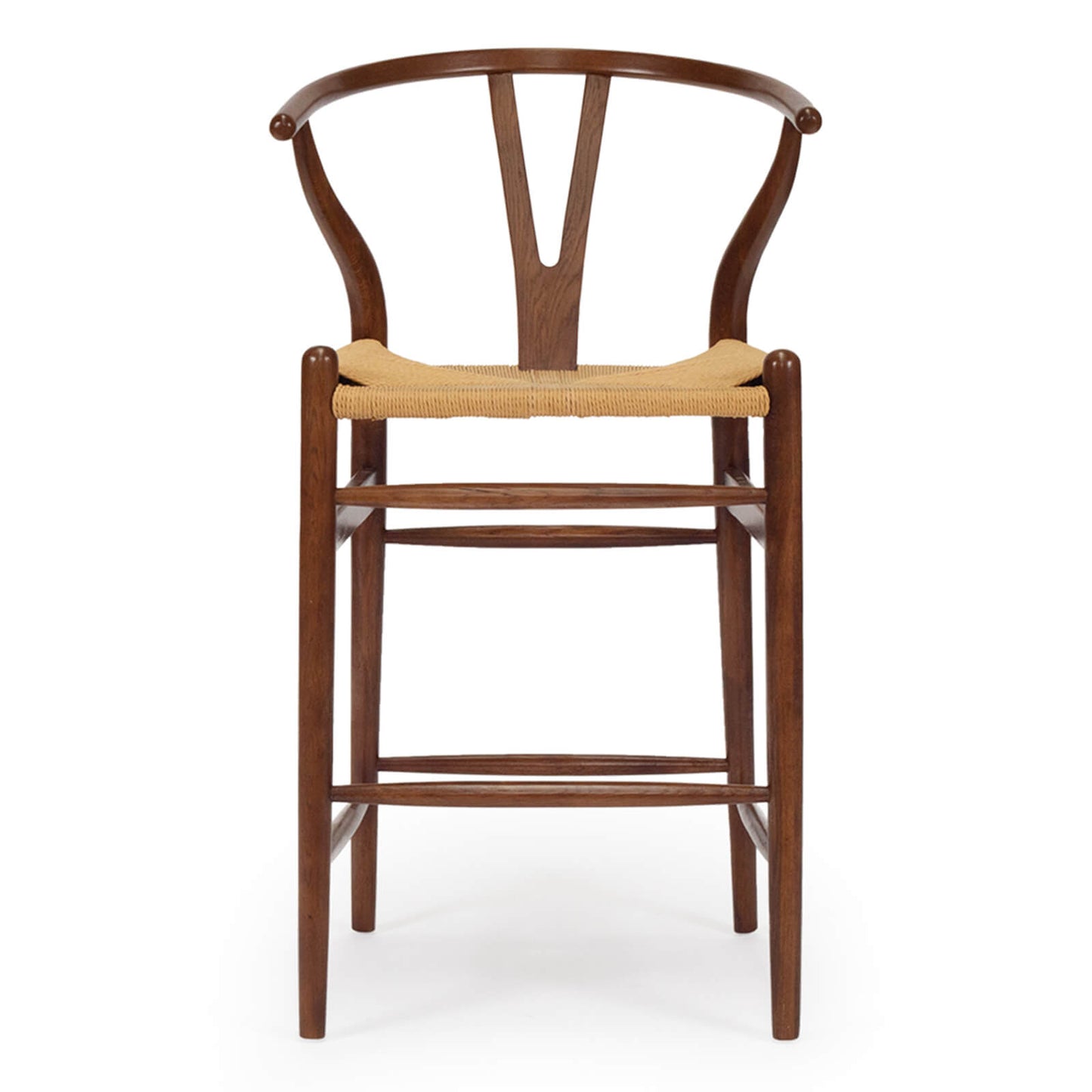 Aldgate Scandinavian Coastal Wooden Bar Stools | Walnut