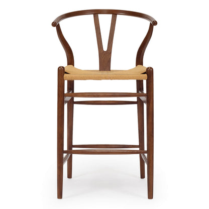 Aldgate Scandinavian Coastal Wooden Bar Stools | Walnut