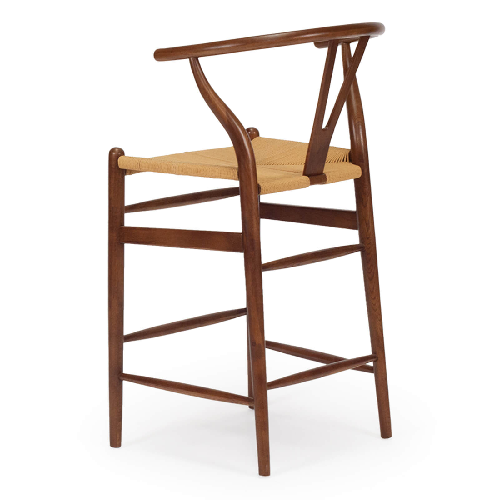 Aldgate Scandinavian Coastal Wooden Bar Stools | Walnut