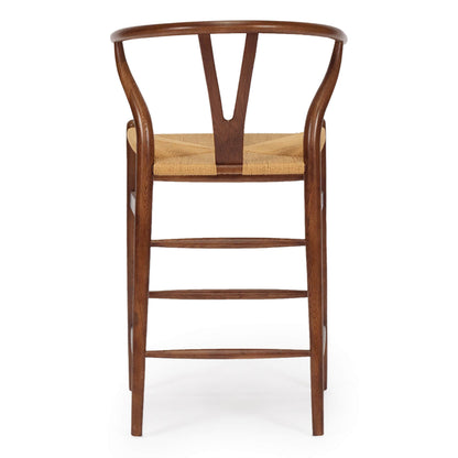 Aldgate Scandinavian Coastal Wooden Bar Stools | Walnut