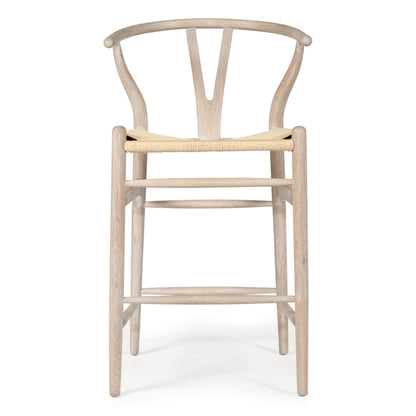 Aldgate Scandinavian Coastal Wooden Bar Stools | White Coastal Oak