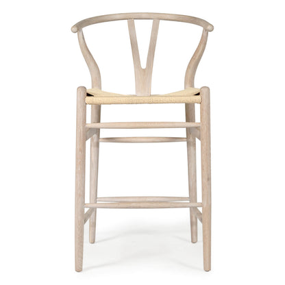 Aldgate Scandinavian Coastal Wooden Bar Stools | White Coastal Oak