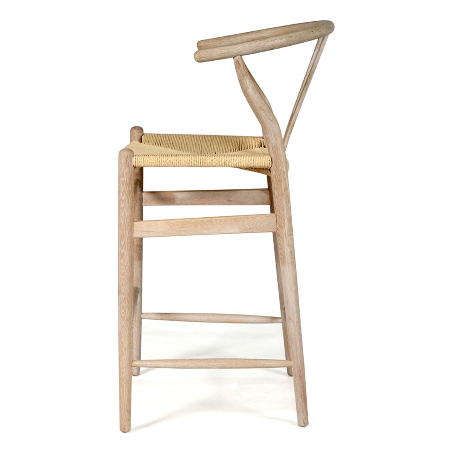 Aldgate Scandinavian Coastal Wooden Bar Stools | White Coastal Oak