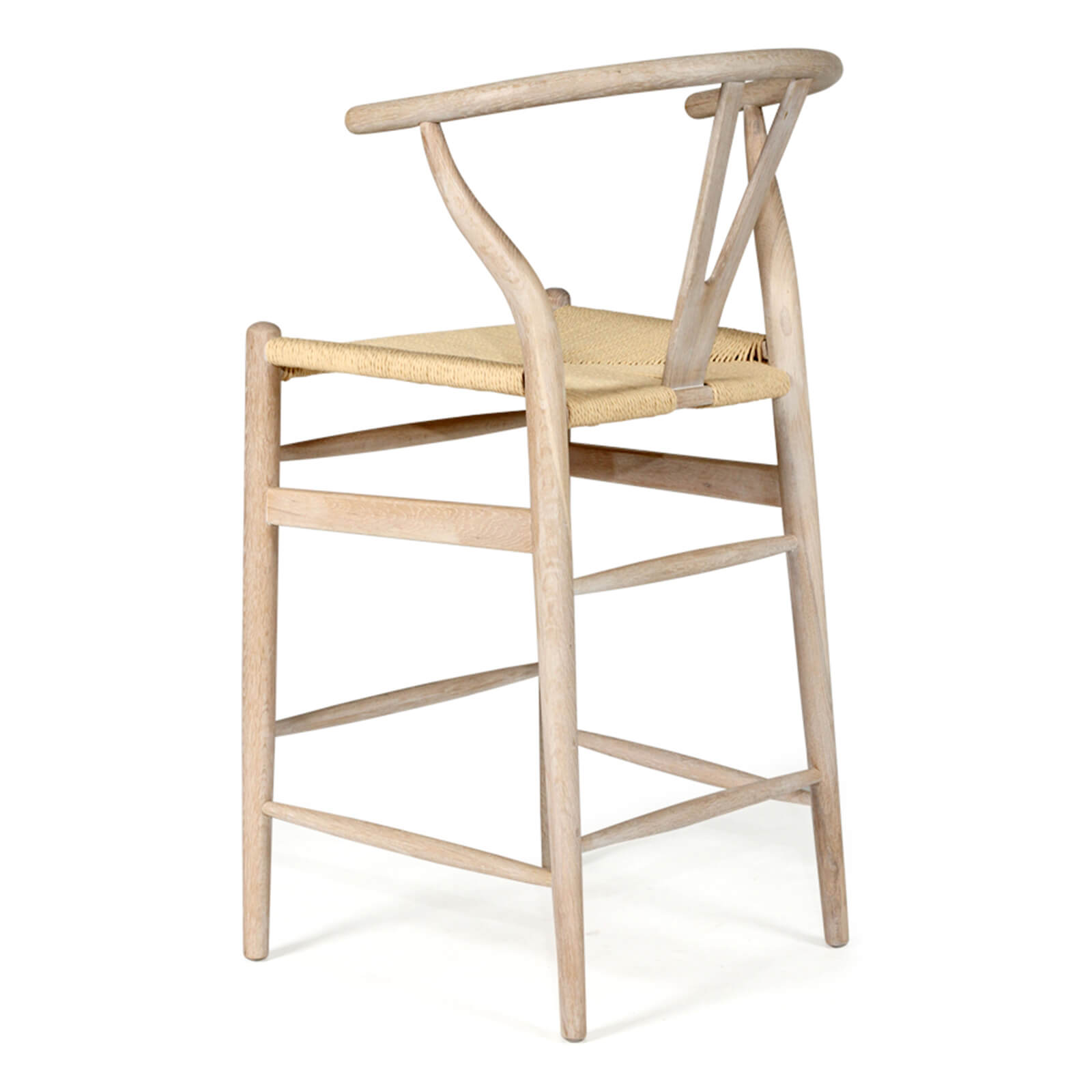 Aldgate Scandinavian Coastal Wooden Bar Stools | White Coastal Oak