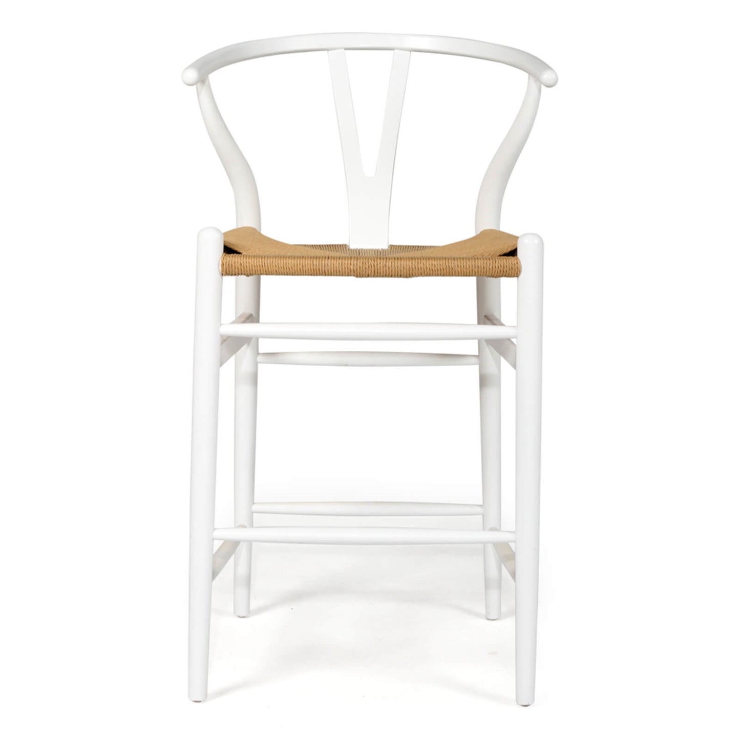 Aldgate Scandinavian Coastal Wooden Bar Stools | White