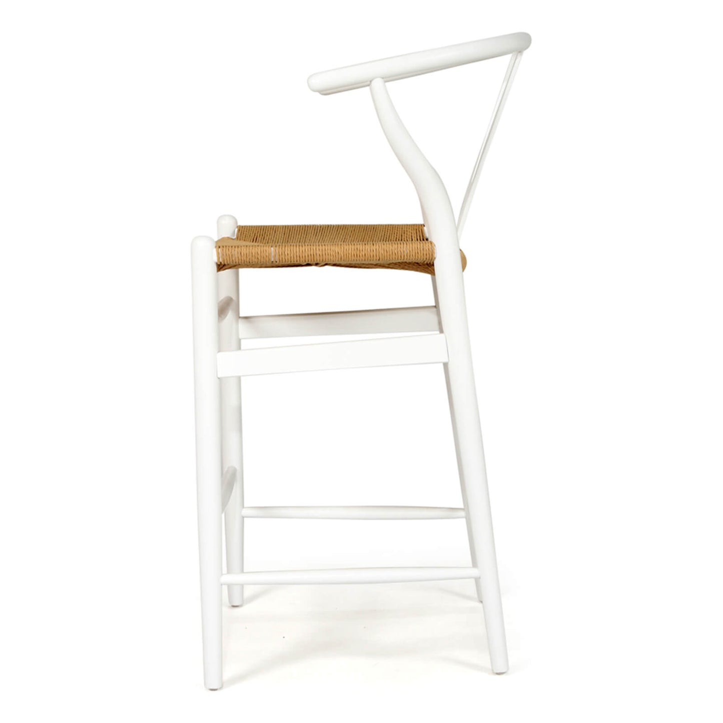 Aldgate Scandinavian Coastal Wooden Bar Stools | White