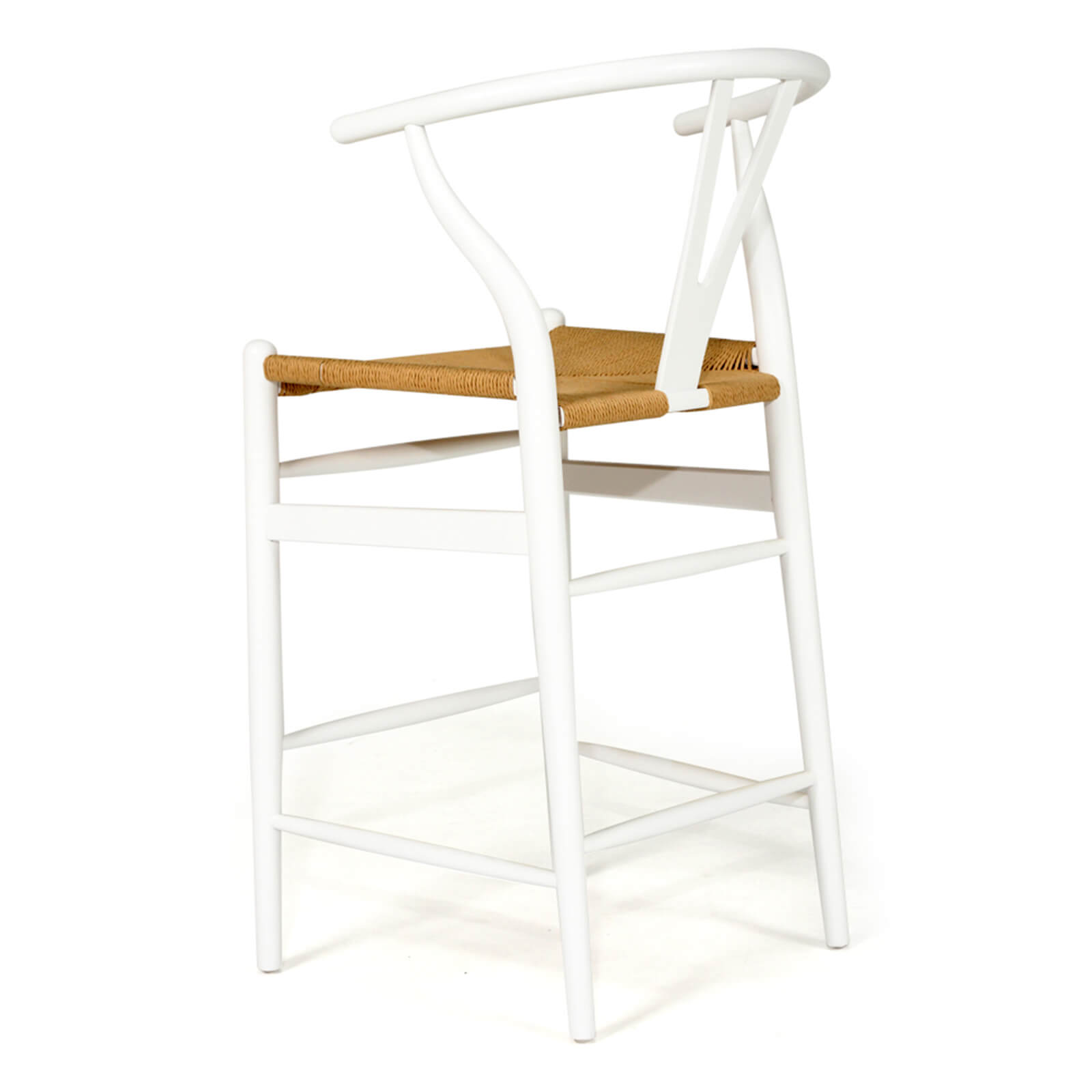 Aldgate Scandinavian Coastal Wooden Bar Stools | White