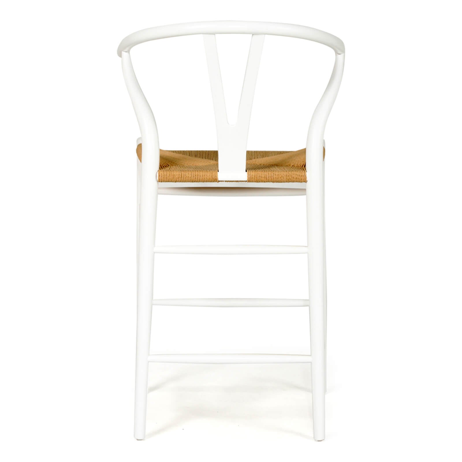 Aldgate Scandinavian Coastal Wooden Bar Stools | White