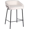 Alexander | Modern Metal Fabric Bar Stools | Set Of 2