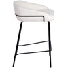 Alexander | Modern Metal Fabric Bar Stools | Set Of 2