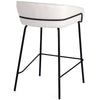 Alexander | Modern Metal Fabric Bar Stools | Set Of 2