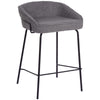 Alexander | Modern Metal Fabric Bar Stools | Set Of 2