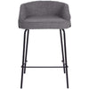 Alexander | Modern Metal Fabric Bar Stools | Set Of 2