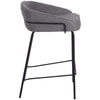 Alexander | Modern Metal Fabric Bar Stools | Set Of 2
