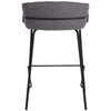 Alexander | Modern Metal Fabric Bar Stools | Set Of 2