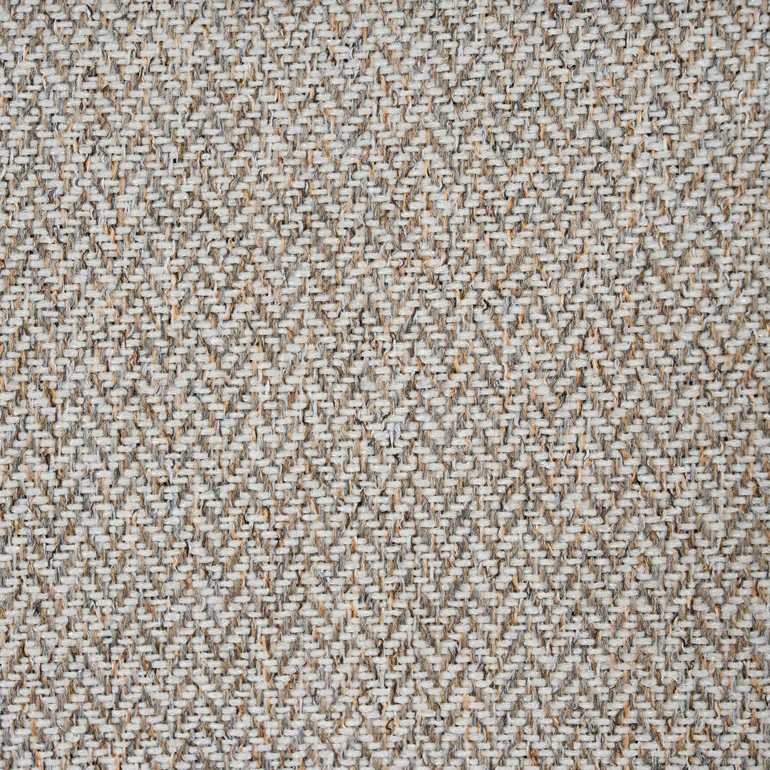 Alexander | Modern Metal Beige Coconut Stripe Dining Chairs | Set Of 2 | Beige