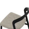 Alpine | Natural Black Scandinavian Style Upholstered Wooden Dining Chairs | Set Of 2