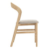 Alpine | Natural Scandinavian Style Upholstered Wooden Dining Chairs | Set Of 2