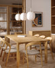 Alpine | Natural Scandinavian Style Upholstered Wooden Dining Chairs | Set Of 2