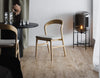 Alpine | Natural Scandinavian Style Upholstered Wooden Dining Chairs | Set Of 2