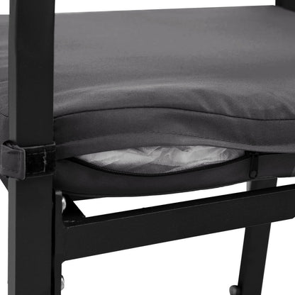 Alton | Modern Dark Grey White Metal Indoor Outdoor Bar Stool Set | 4 Seater | Dark Grey