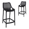 Alton | Modern Plastic Outdoor Bar Stools | Set Of 4