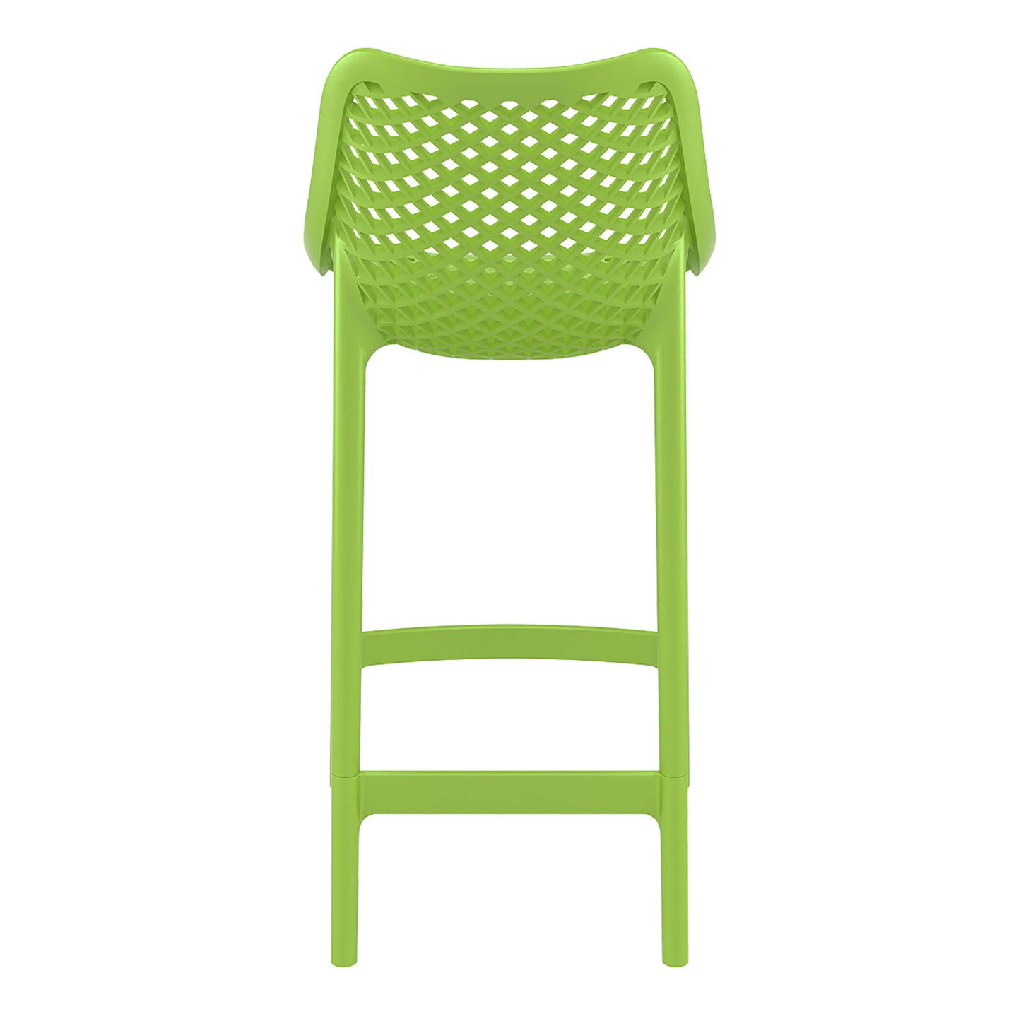 Alton | Modern Plastic Outdoor Bar Stools | Set Of 4 | Green