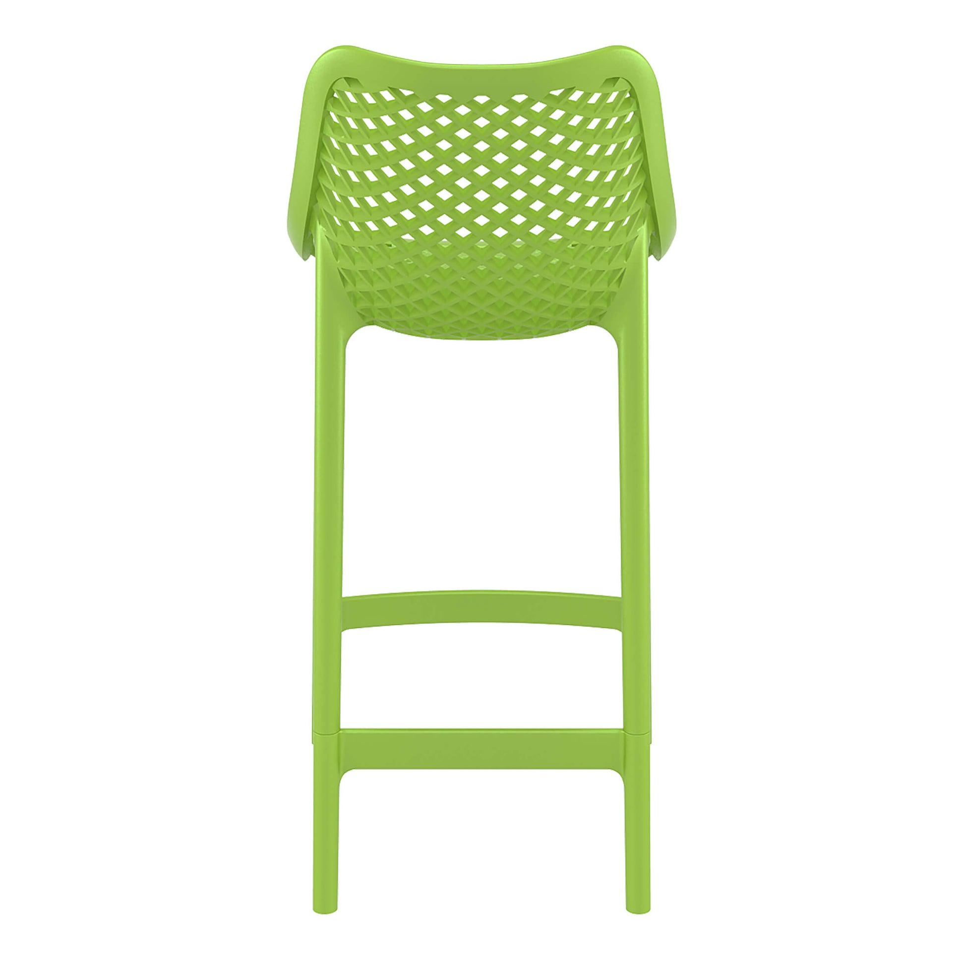 Alton | Modern Plastic Outdoor Bar Stools | Set Of 4 | Green