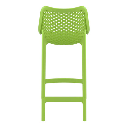 Alton | Modern Plastic Outdoor Bar Stools | Set Of 4 | Green