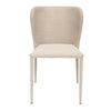 Amalfi | Contemporary Natural Black Fabric Dining Chairs | Set Of 2