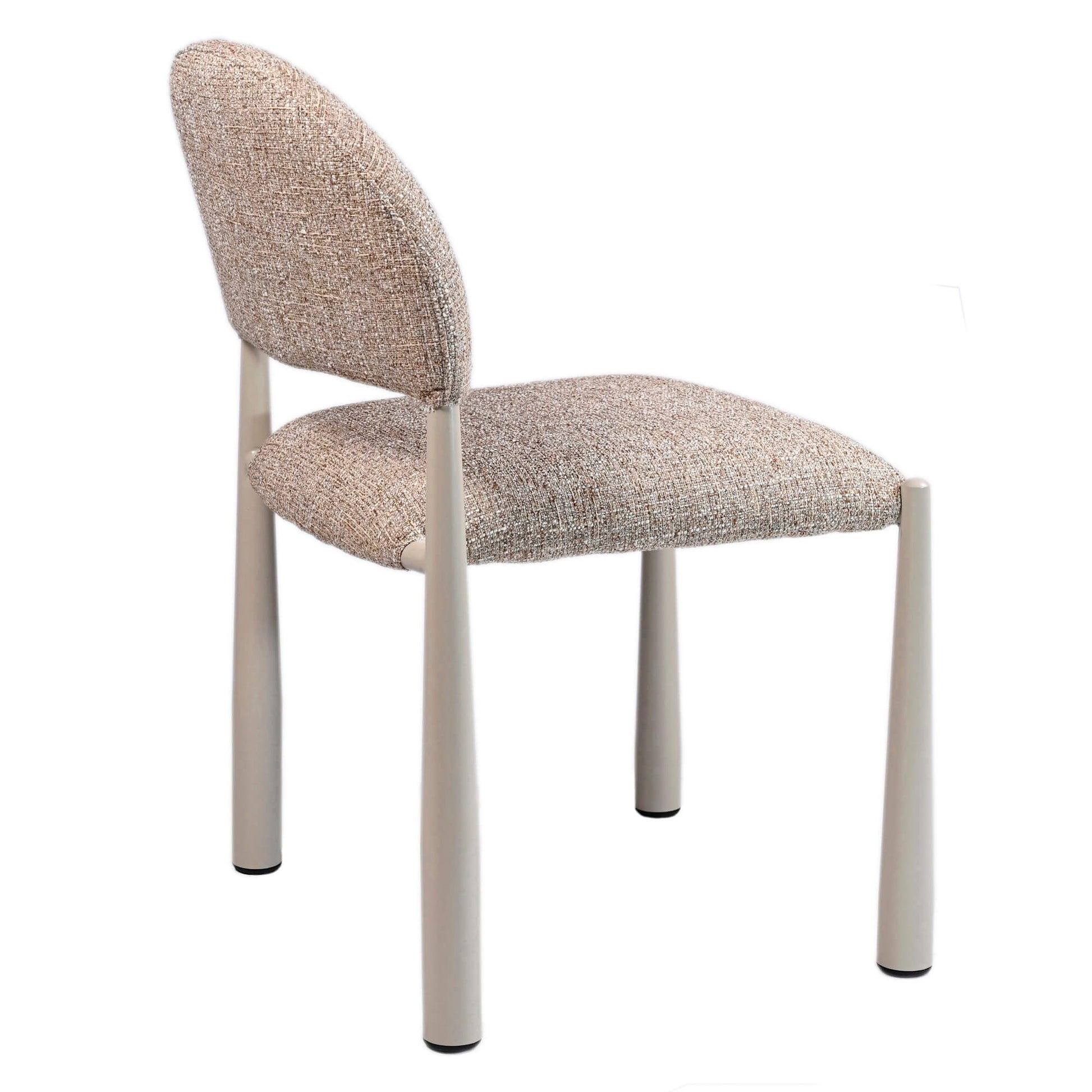 Amalfi Coastal Modern Metal Autumn Fabric Dining Chairs | Autumn