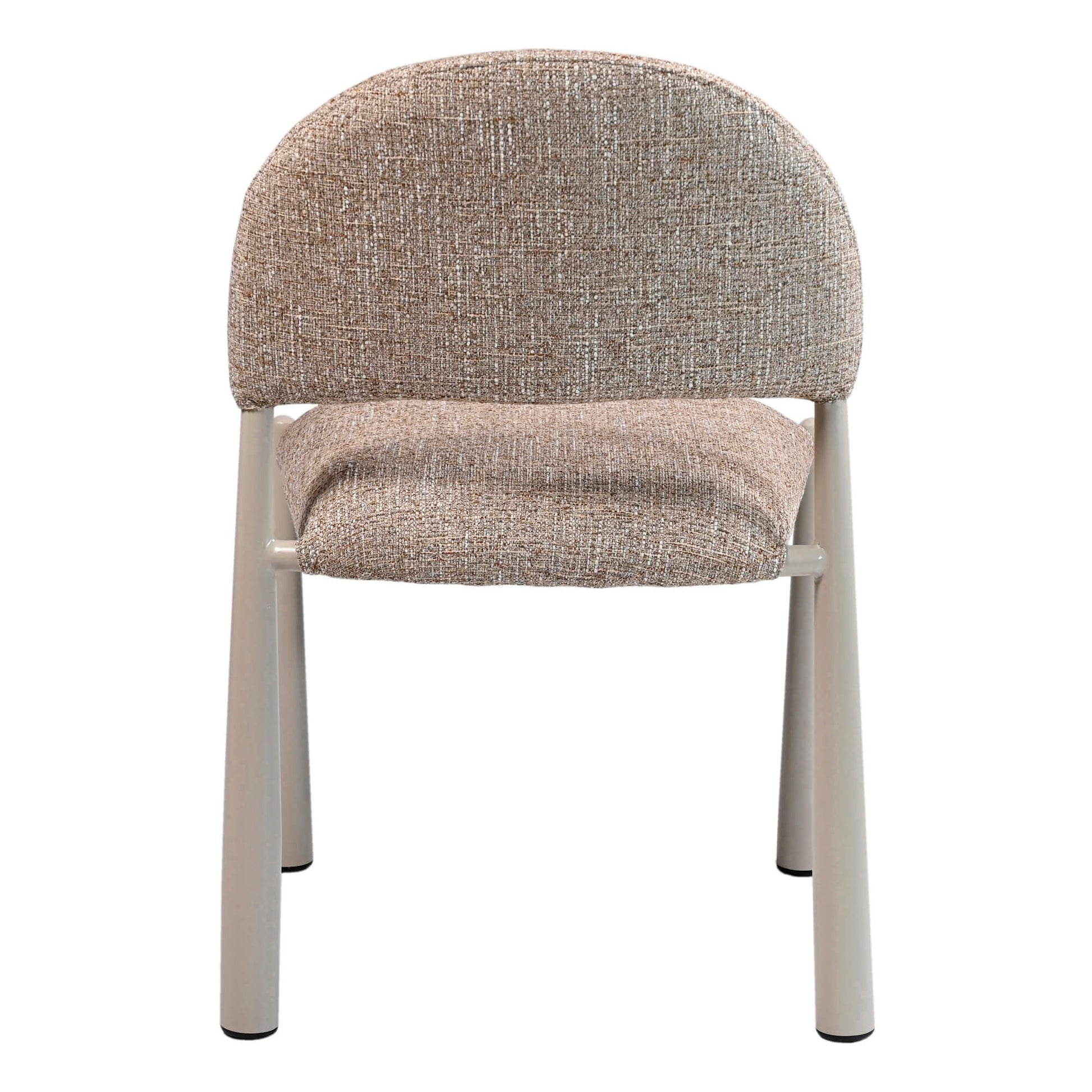 Amalfi Coastal Modern Metal Autumn Fabric Dining Chairs | Autumn