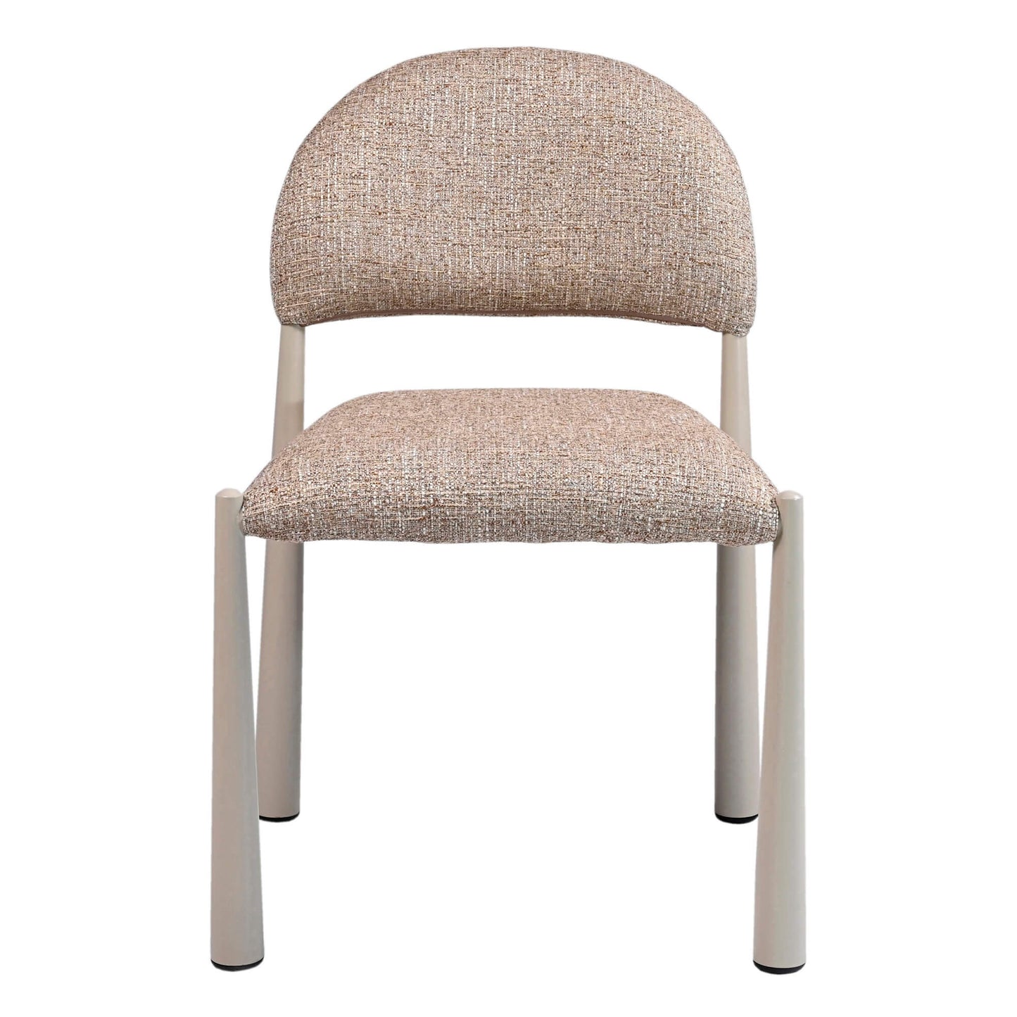 Amalfi Coastal Modern Metal Autumn Fabric Dining Chairs | Autumn