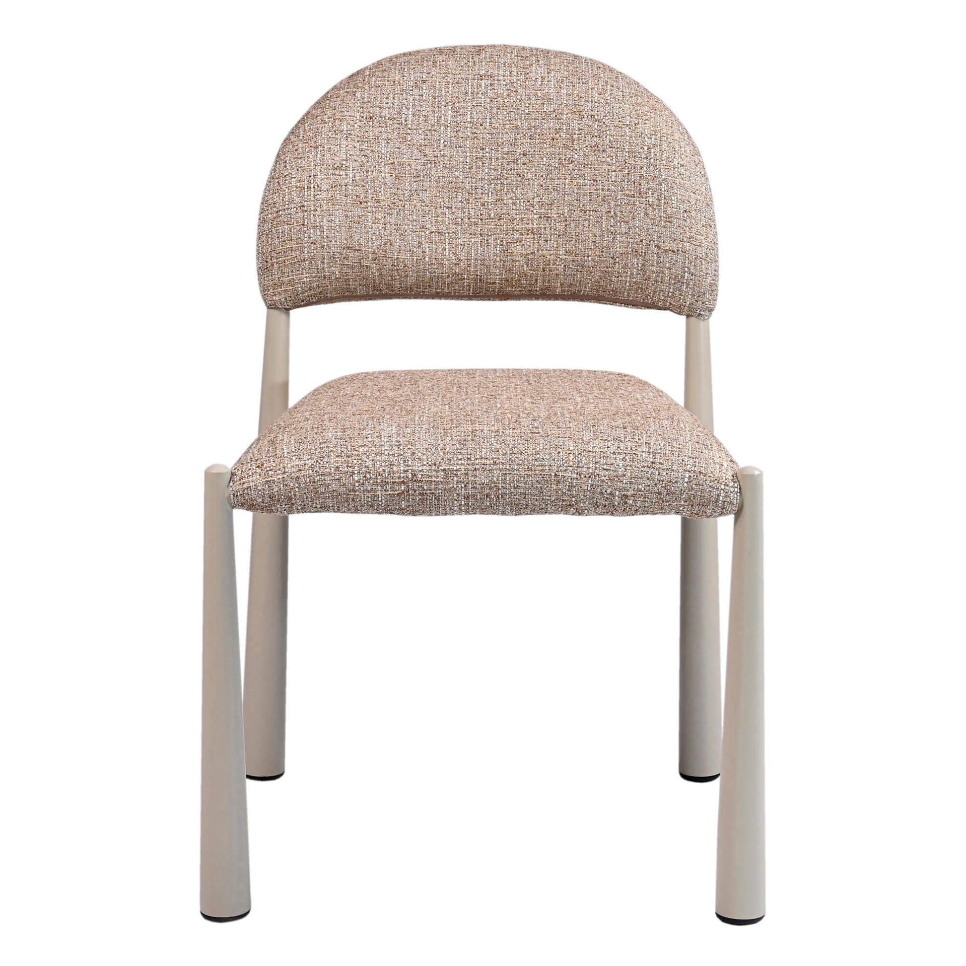 Amalfi Coastal Modern Metal Autumn Fabric Dining Chairs | Autumn