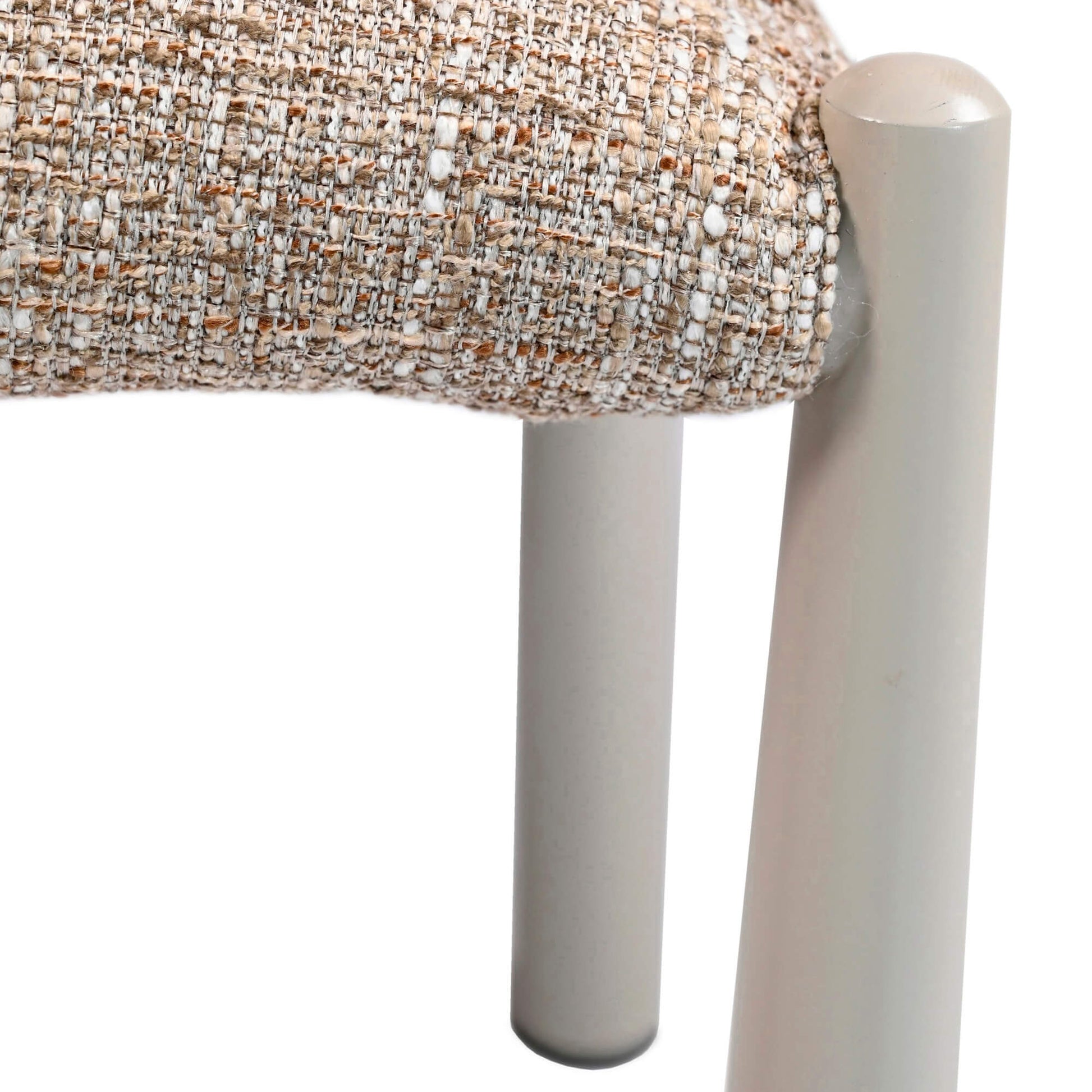Amalfi Coastal Modern Metal Autumn Fabric Dining Chairs | Autumn