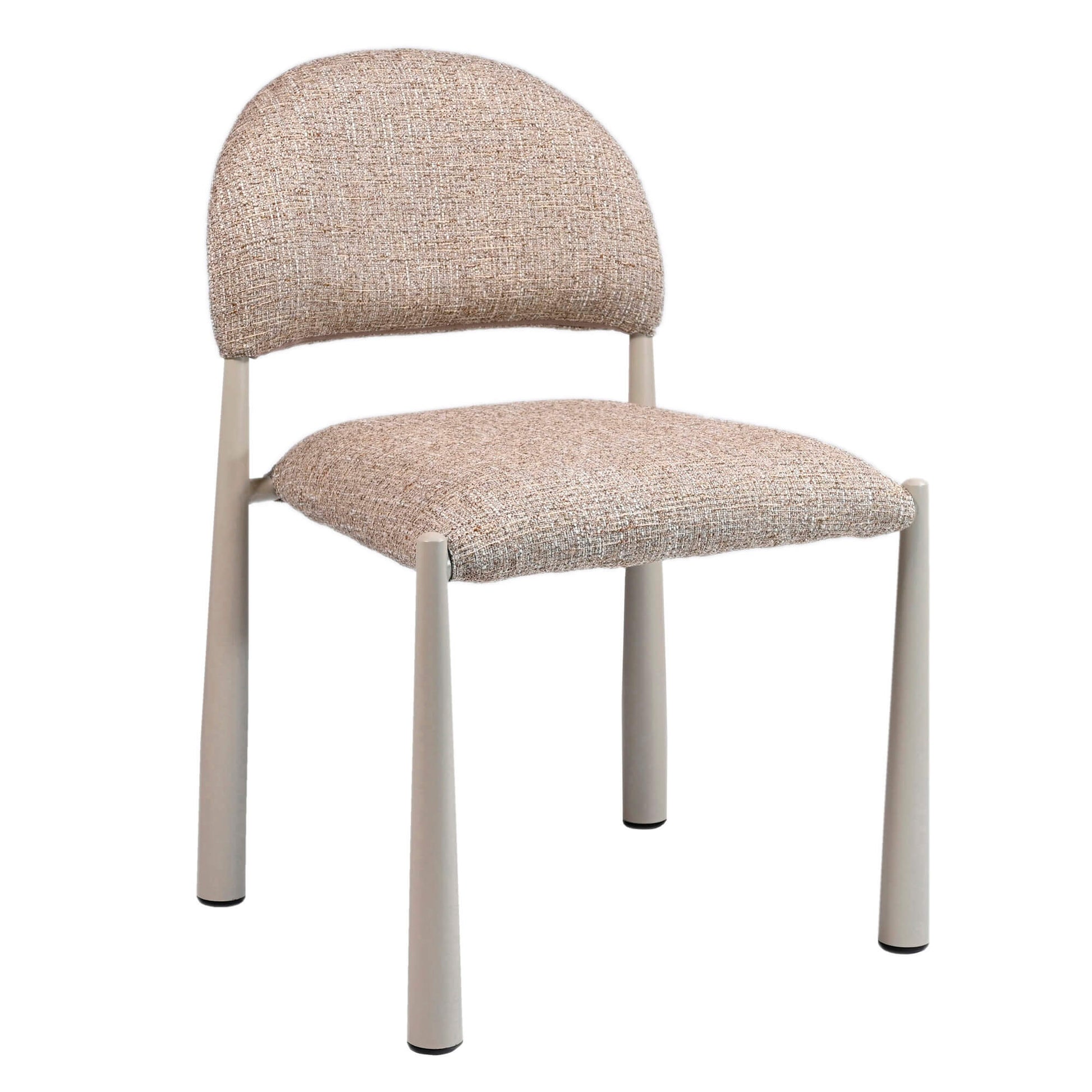 Amalfi Coastal Modern Metal Autumn Fabric Dining Chairs | Autumn