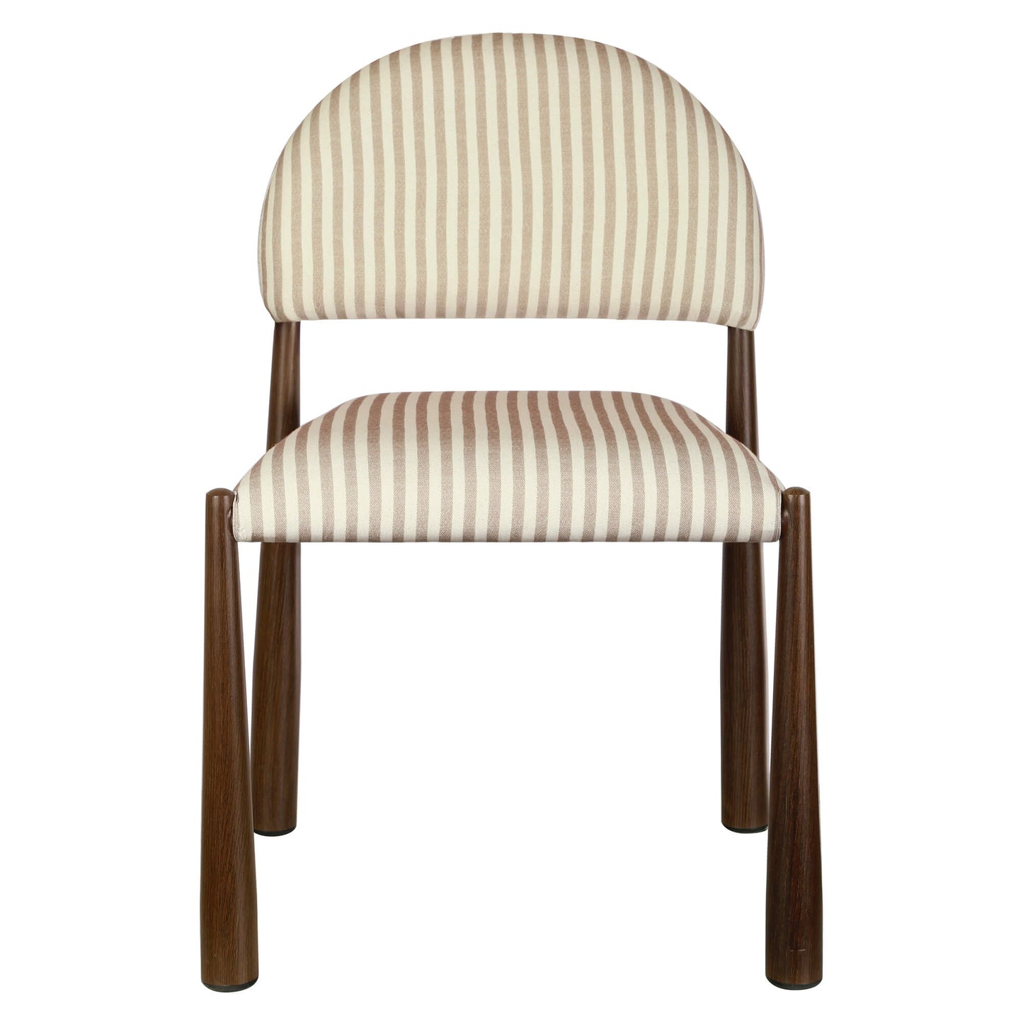 Amalfi Coastal Modern Metal Autumn Fabric Dining Chairs | Beige