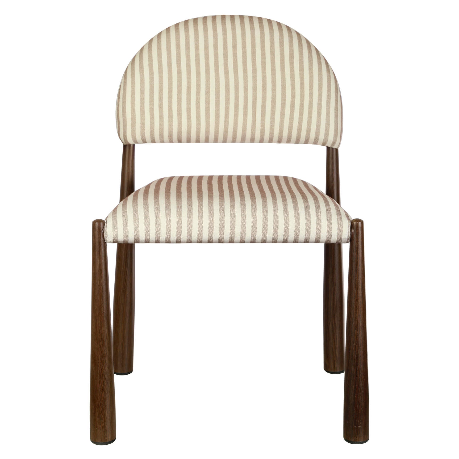 Amalfi Coastal Modern Metal Autumn Fabric Dining Chairs | Beige