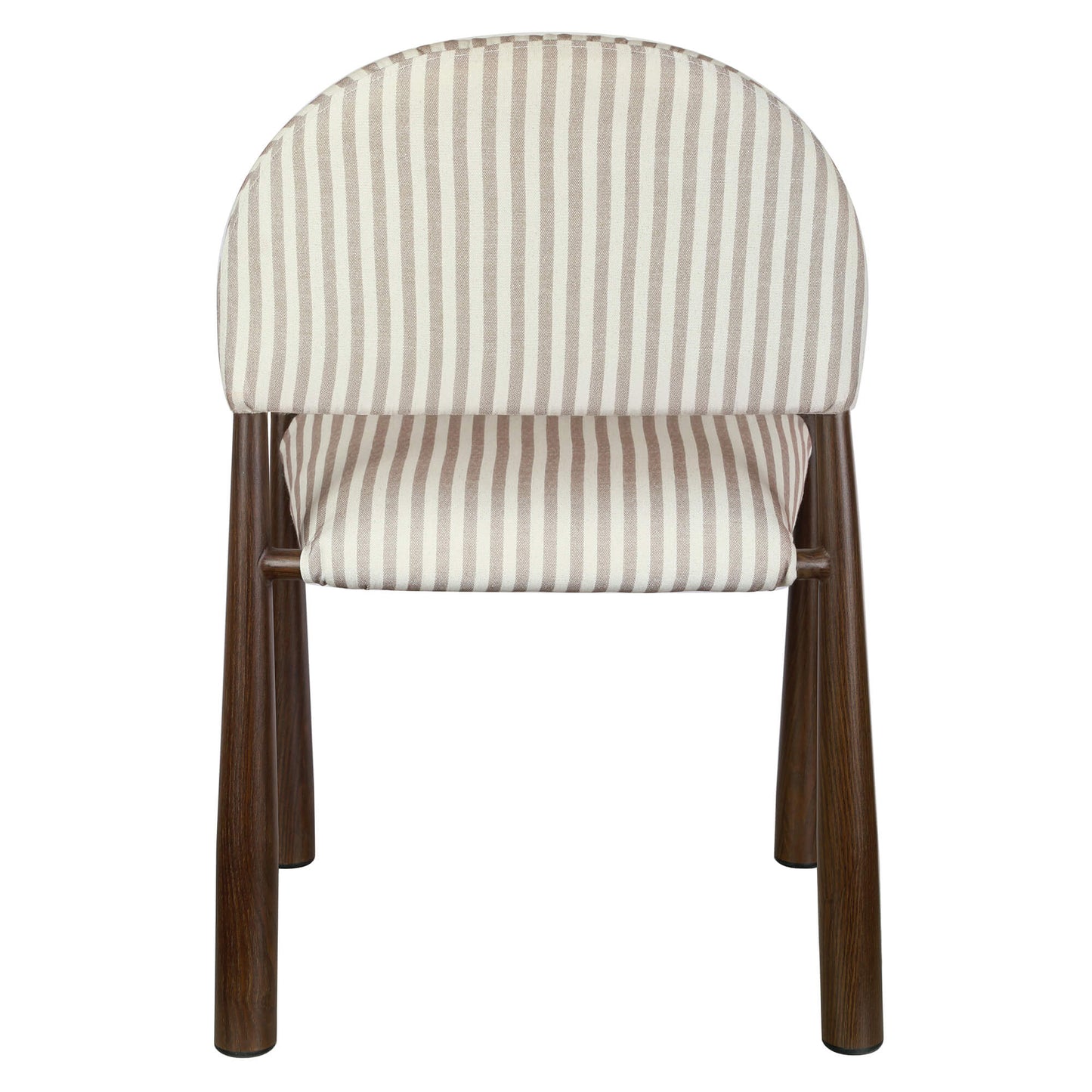 Amalfi Coastal Modern Metal Autumn Fabric Dining Chairs | Beige