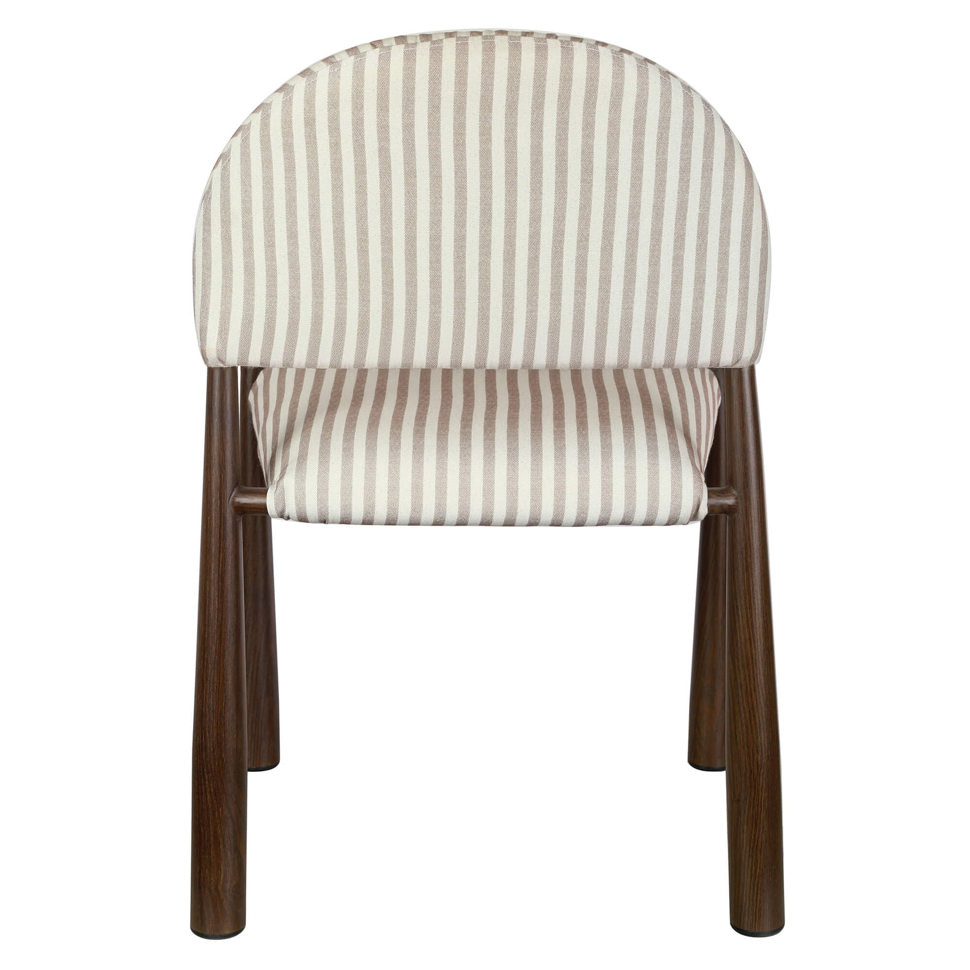 Amalfi Coastal Modern Metal Autumn Fabric Dining Chairs | Beige