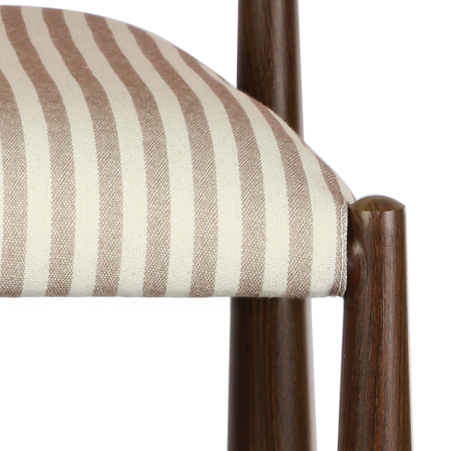 Amalfi Coastal Modern Metal Autumn Fabric Dining Chairs | Beige