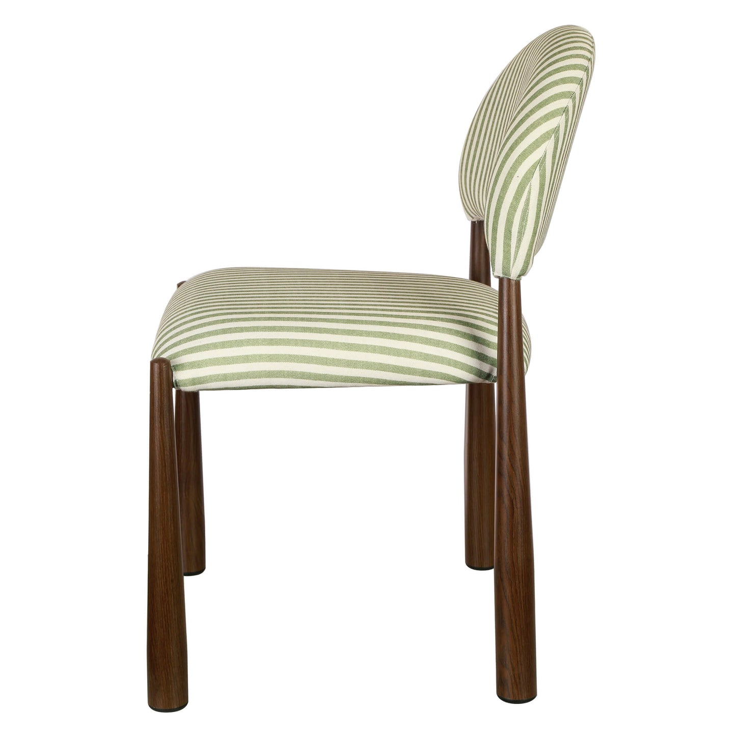 Amalfi Coastal Modern Metal Autumn Fabric Dining Chairs | Moss