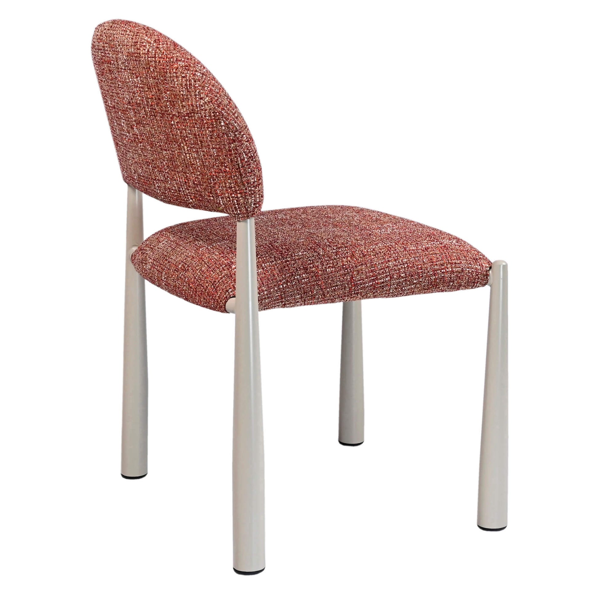 Amalfi Coastal Modern Metal Autumn Fabric Dining Chairs | Sunset