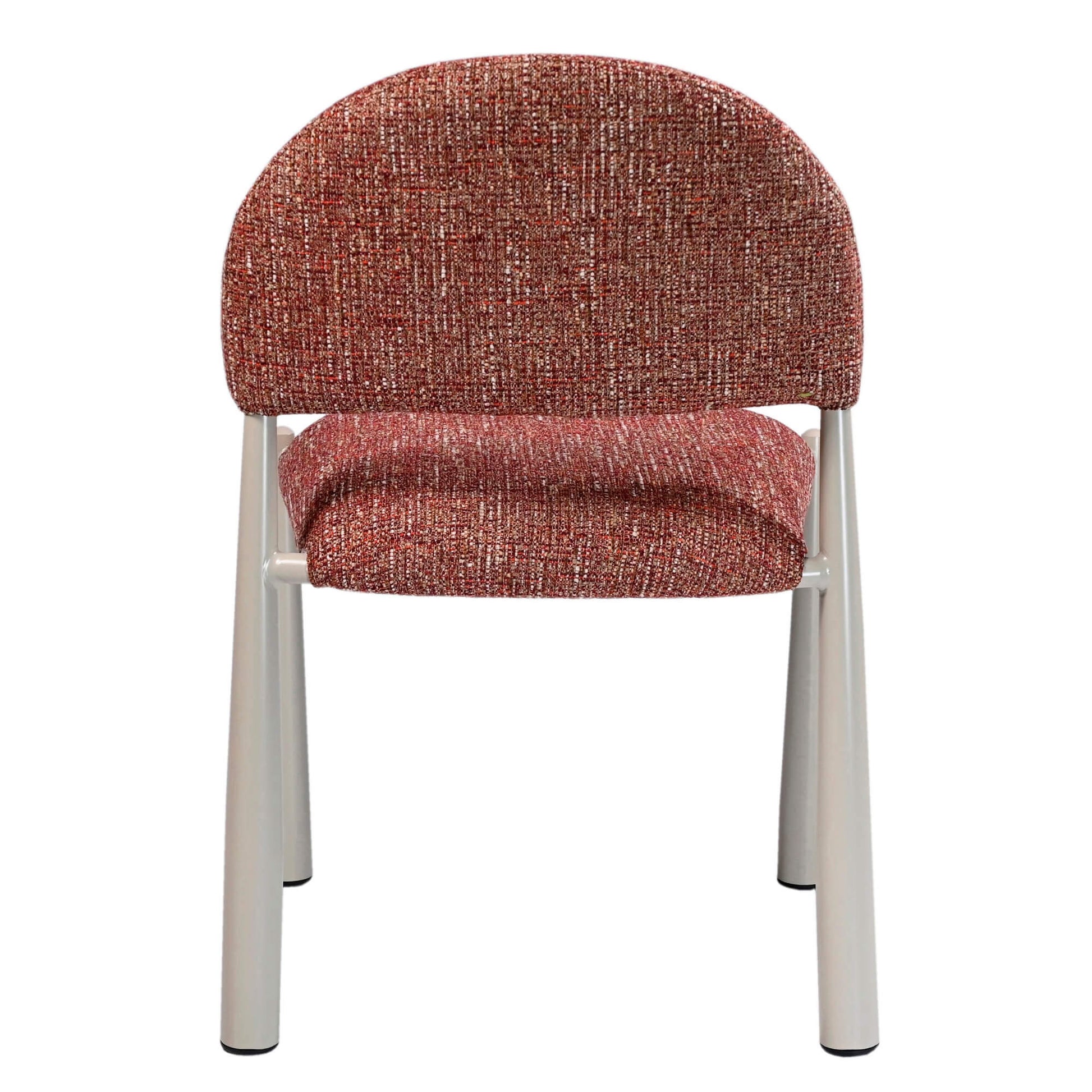 Amalfi Coastal Modern Metal Autumn Fabric Dining Chairs | Sunset